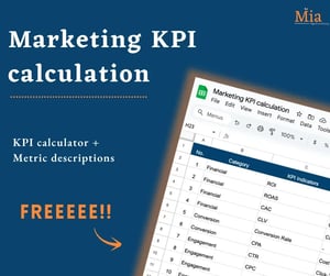 Marketing kpi caculation free template Marketing kpi caculation free template